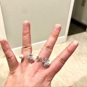 Size adjustable rings set